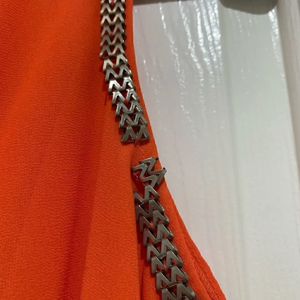 Umgee | Orange High-Low Dress | Large - Picture 10 of 13